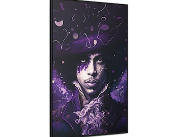 Prince Glam Rock Abstract Wall Art, Glam Metal Wall Decor, Prince Poster, Abstract Art on Canvas, Trendy Wall Art, Aesthetic Room Decor
