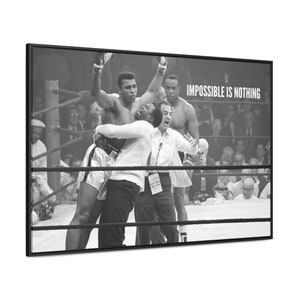 Muhammad Ali Motivational Quote Office Decor, Inspirational Quote, Boxing Poster, Trendy Wall Art, Wall Art for Game Room, Gift for Teens