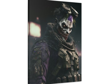 Joker Call of Duty Zombies Canvas, COD Zombies Wall Art, Call of Duty Gift for Gamer, Video Game Decor, COD Wall Art for Game Room