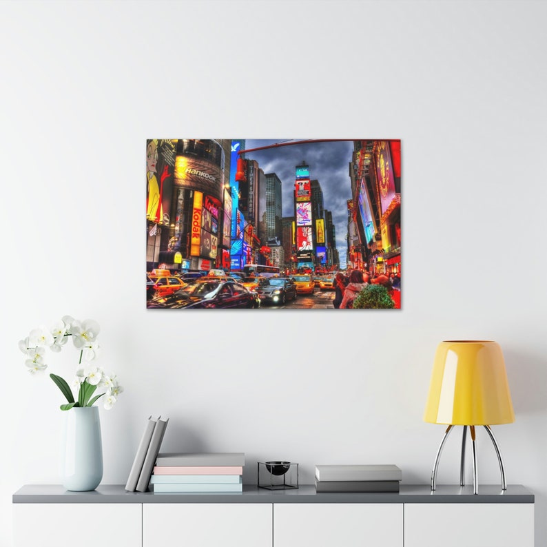 Times Square New York Wall Art for Entryway New York Home Etsy