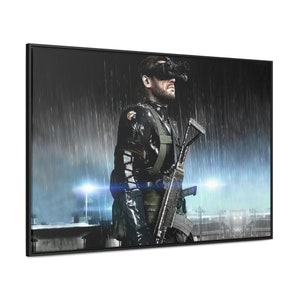 Metal Gear Solid Poster, Canvas - Solid Snake / Metal Gear / MGS / Metal Gear Poster / Kojima / Video Games / Wall Art / Wall Decor
