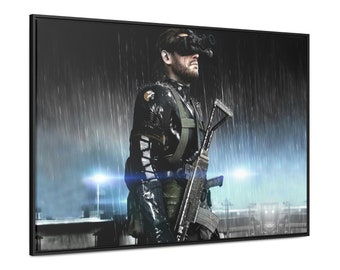 Metal Gear Solid Poster, Canvas - Solid Snake / Metal Gear / MGS / Metal Gear Poster / Kojima / Video Games / Wall Art / Wall Decor