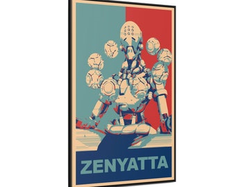 Overwatch Zenyatta Poster, Canvas, Propaganda - Overwatch 2 / Zenyatta / Overwatch Poster / Zenyatta Poster / Video Games / Wall Art