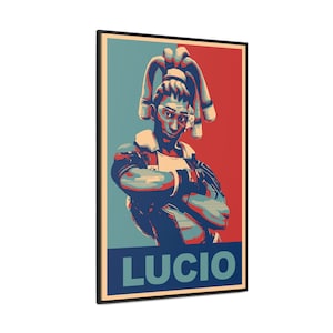 Overwatch Lucio Poster, Canvas, Propaganda - Overwatch 2 / Lucio / Overwatch Poster / Lucio Poster / Video Games / Wall Art / Wall Decor