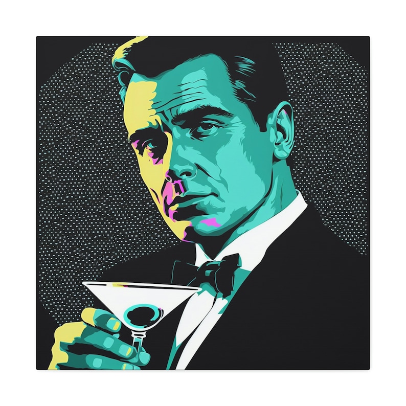 James Bond Wall Art for Theater Room 007 Art James Bond With Etsy