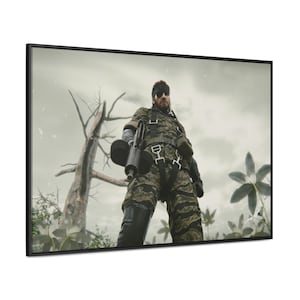 Metal Gear Solid Poster, Canvas - Solid Snake / Metal Gear / MGS / Metal Gear Poster / Kojima / Video Games / Wall Art / Wall Decor