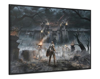 Demons Souls Poster Bloodborne Art Sekiro Art Elden Ring Art Dark Souls Video Game Wall Art Playstation Office Decor PS5 Wall Decor
