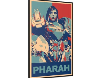 Overwatch Pharah Poster, Canvas, Propaganda - Overwatch 2 / Pharah / Overwatch Poster / Pharah Poster / Video Games / Wall Art / Wall Decor