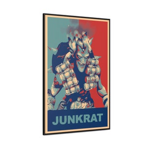 Overwatch Junkrat Poster, Canvas, Propaganda - Overwatch 2 / Junkrat / Overwatch Poster / Junkrat Poster / Video Games / Gaming / Wall Art