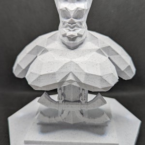 OSRS Verzik custom designed, 3D printed desk bust stone effect