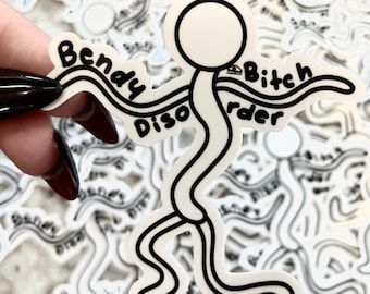 Bendy B Disorder || Bendy Sticker || 3" Sticker || Glossy ||