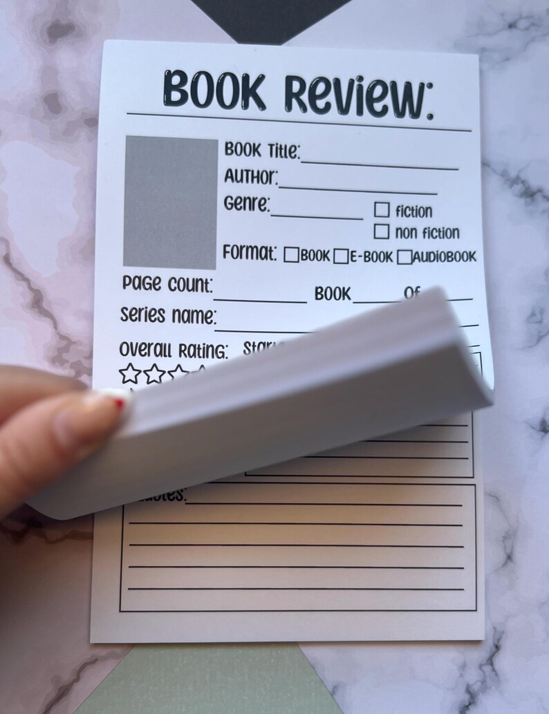 Book Review Notepad || Bookish || Booktok || Memo Pad || - Etsy