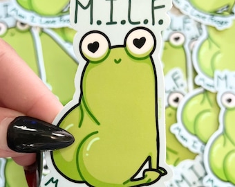 Sticker man I Love Frogs || Jed de kikker || 3"-sticker || Glanzend ||