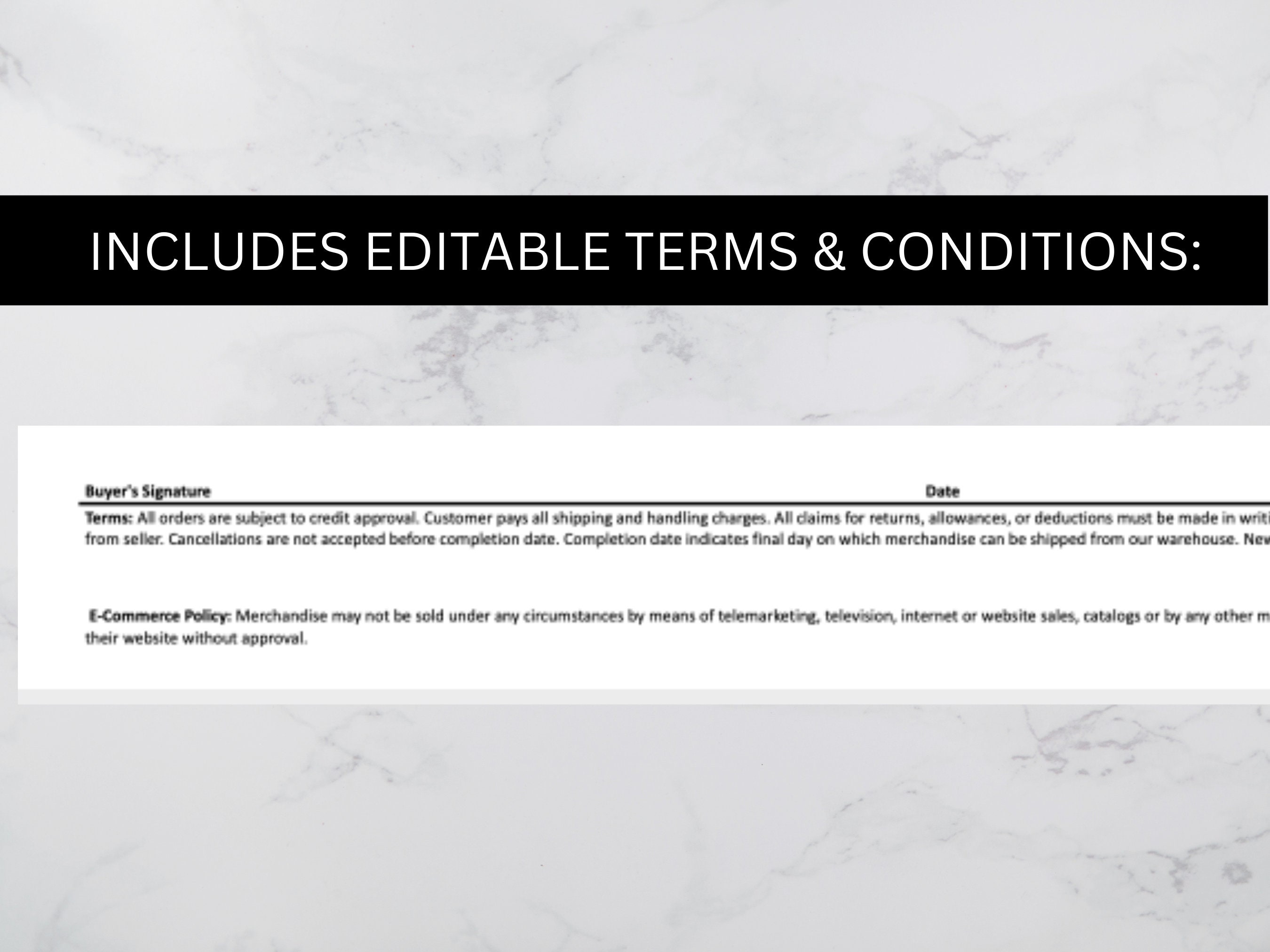 Wholesale Clothing Order Form Template | INSTANT DOWNLOAD | Fully ...