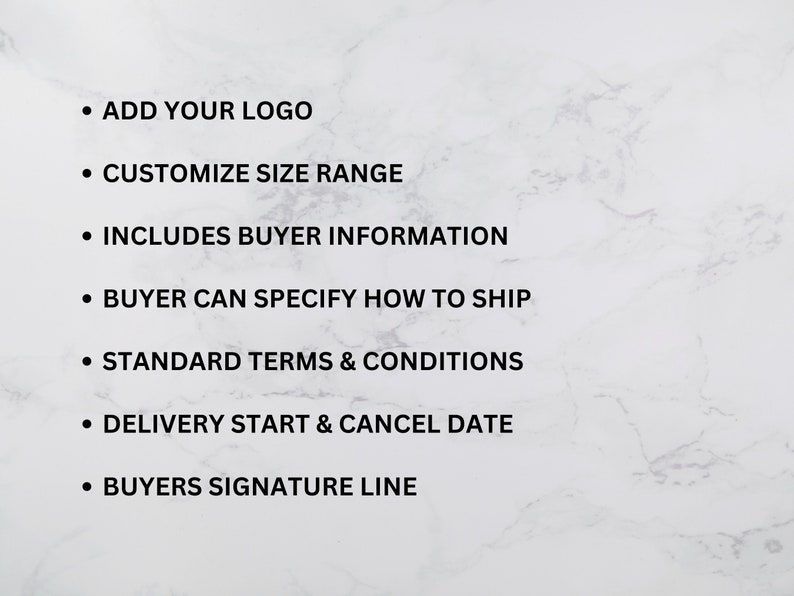 Wholesale Clothing Order Form Template | INSTANT DOWNLOAD | Fully ...