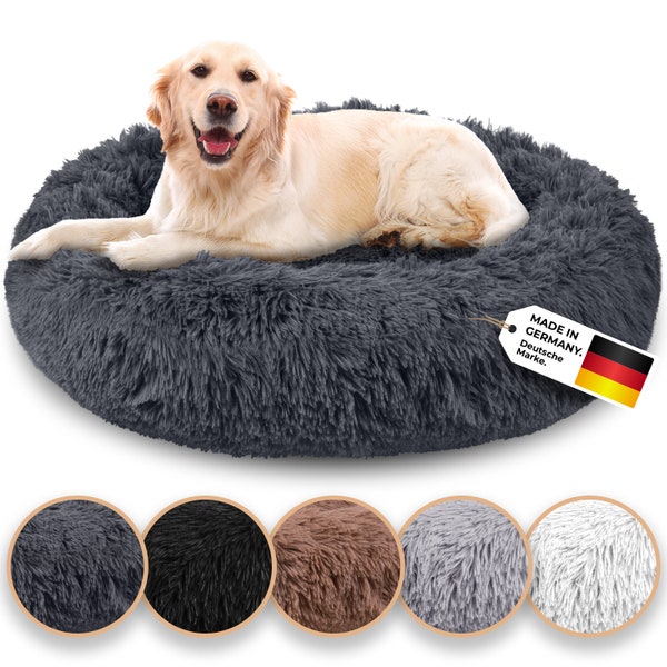 Dog Bed Dog Pillow Customizable Basket | Fluffy Decorative Donut Cushion Machine Washable | Pet furniture gift idea