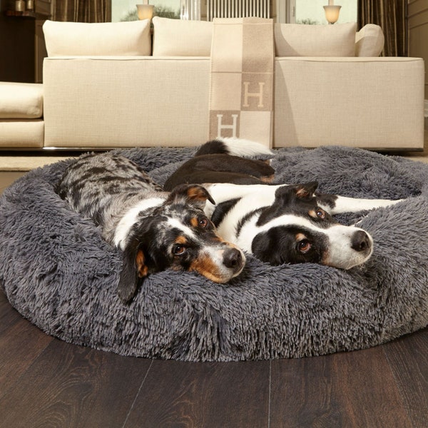 Letto per cani cuscino per cani cestino personalizzabile Soffice cuscino decorativo a ciambella lavabile in lavatrice idea regalo