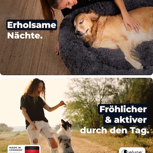 Hundebett Hundekissen waschbar inkl. Bezug Bett Körbchen Donut Cushion Maschinenwaschbar Haustiermöbel Geschenkidee Personalisierbar Bild 2