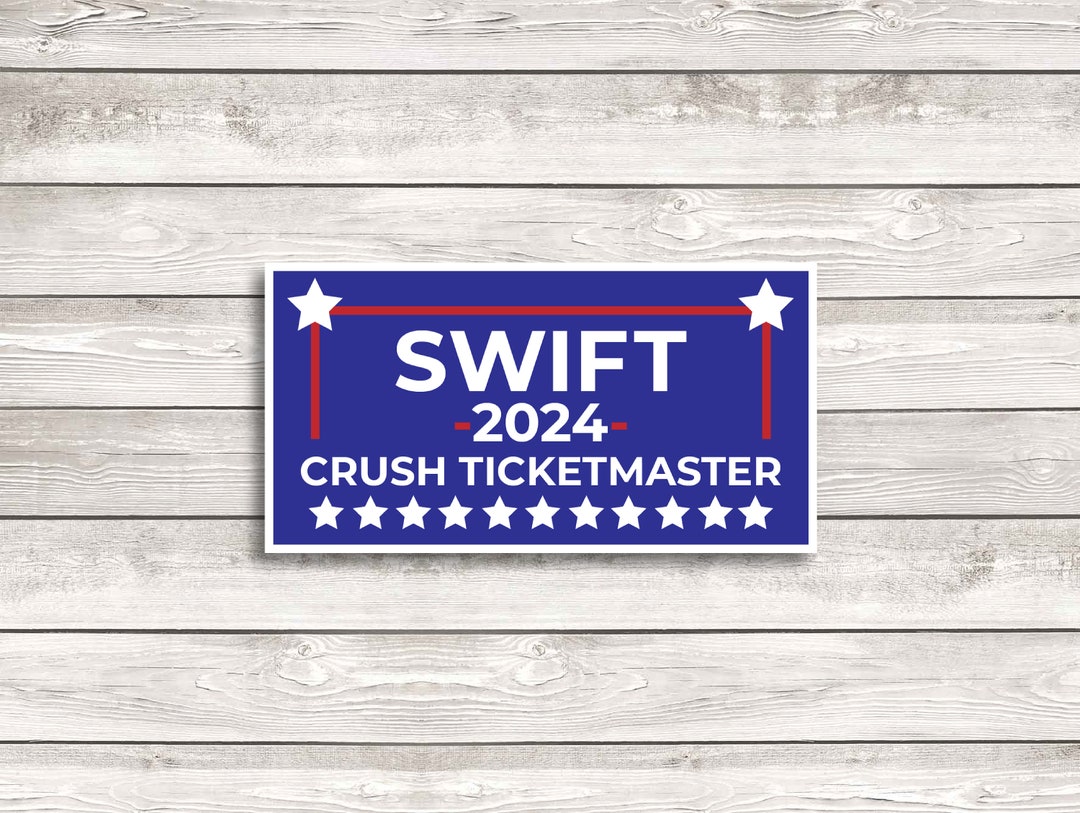 Ticketmaster Sticker Funny Taylor Swift Bumper Sticker Download | Taylor Swift 2024 ...