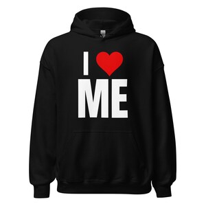 Bluza z kapturem I LOVE ME WHT