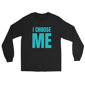 Koszula z długim rękawem I CHOOSE ME TEAL