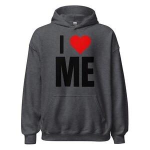 Bluza z kapturem I LOVE ME BLK
