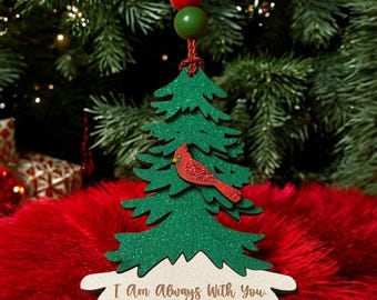 Cardinal in Tree memorial Ornament