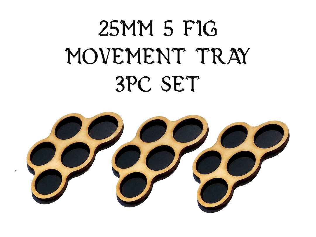 10 Model | 25mm Base | Movement Tray | 28mm Miniatures | Warhammer 40K