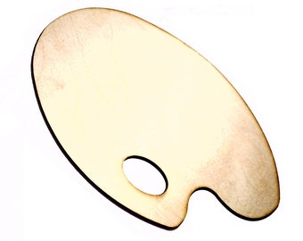 Wooden Artist Paint Palette 12x8