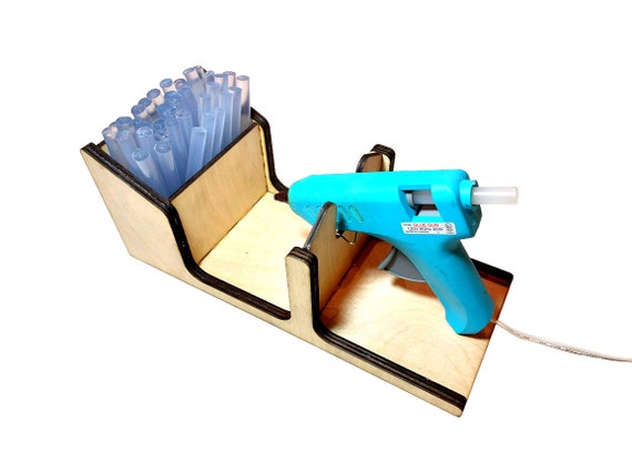 Hot Glue Gun Holder and Glue Stick Organizer