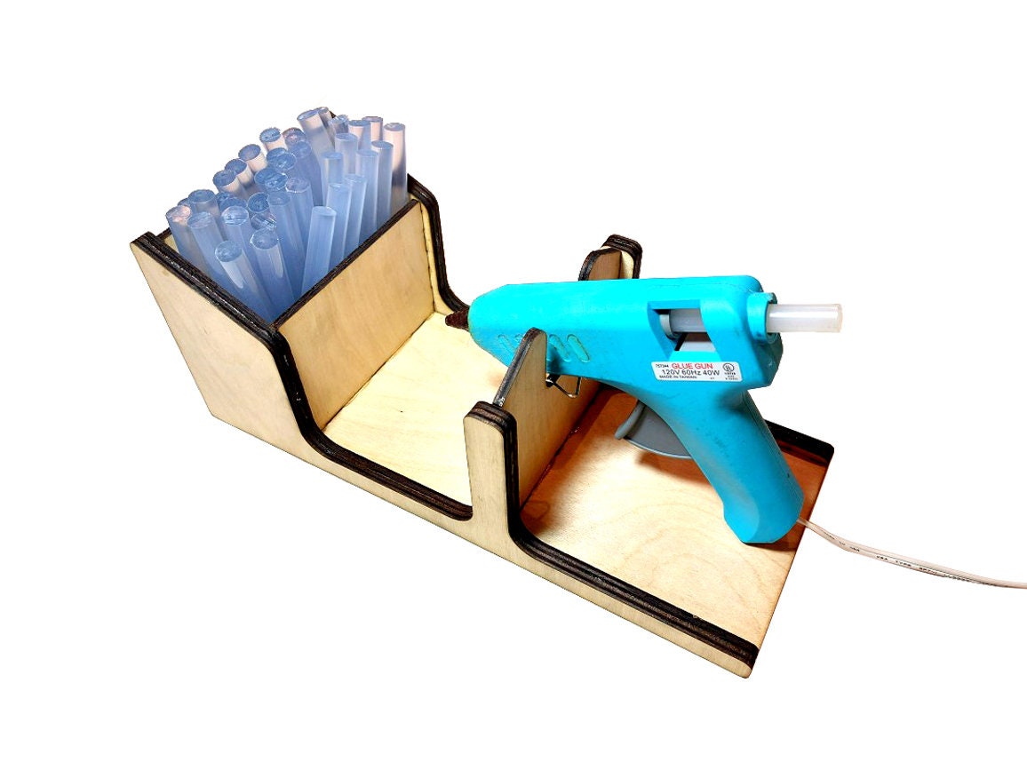 Hot Glue Gun Holder and Glue Stick Organizer Etsy