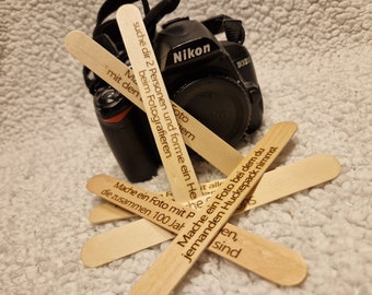 Fotospiel für Deine Party / Feier / Hochzeit Partyspiel, Aufgaben für die Fotobox