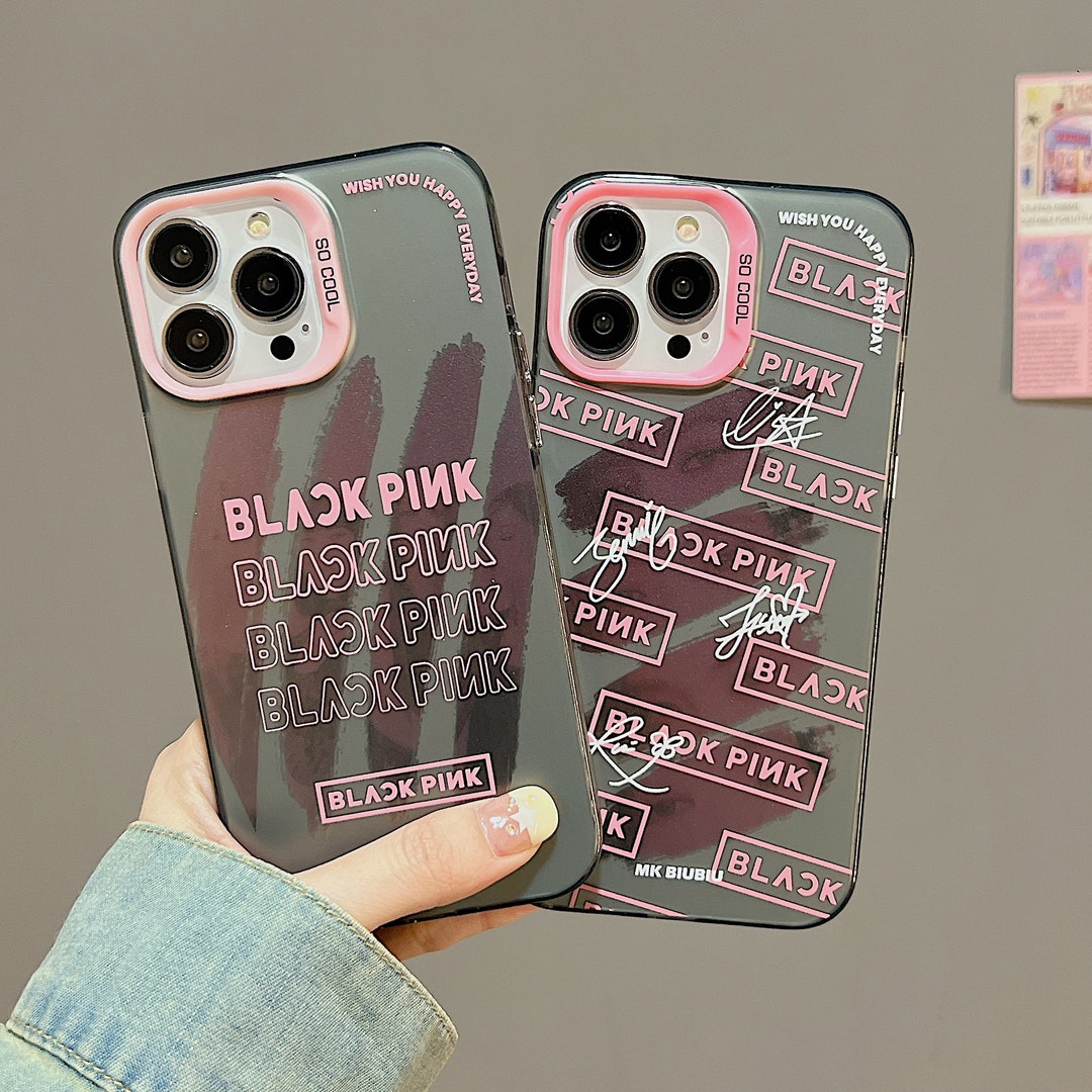 Blackpink coreano Kpop música auténtica tendencia de lujo diseñador marca iPhone funda para iPhone 14 14 Pro iPhone 13 Pro Max iPhone 12 Pro Max