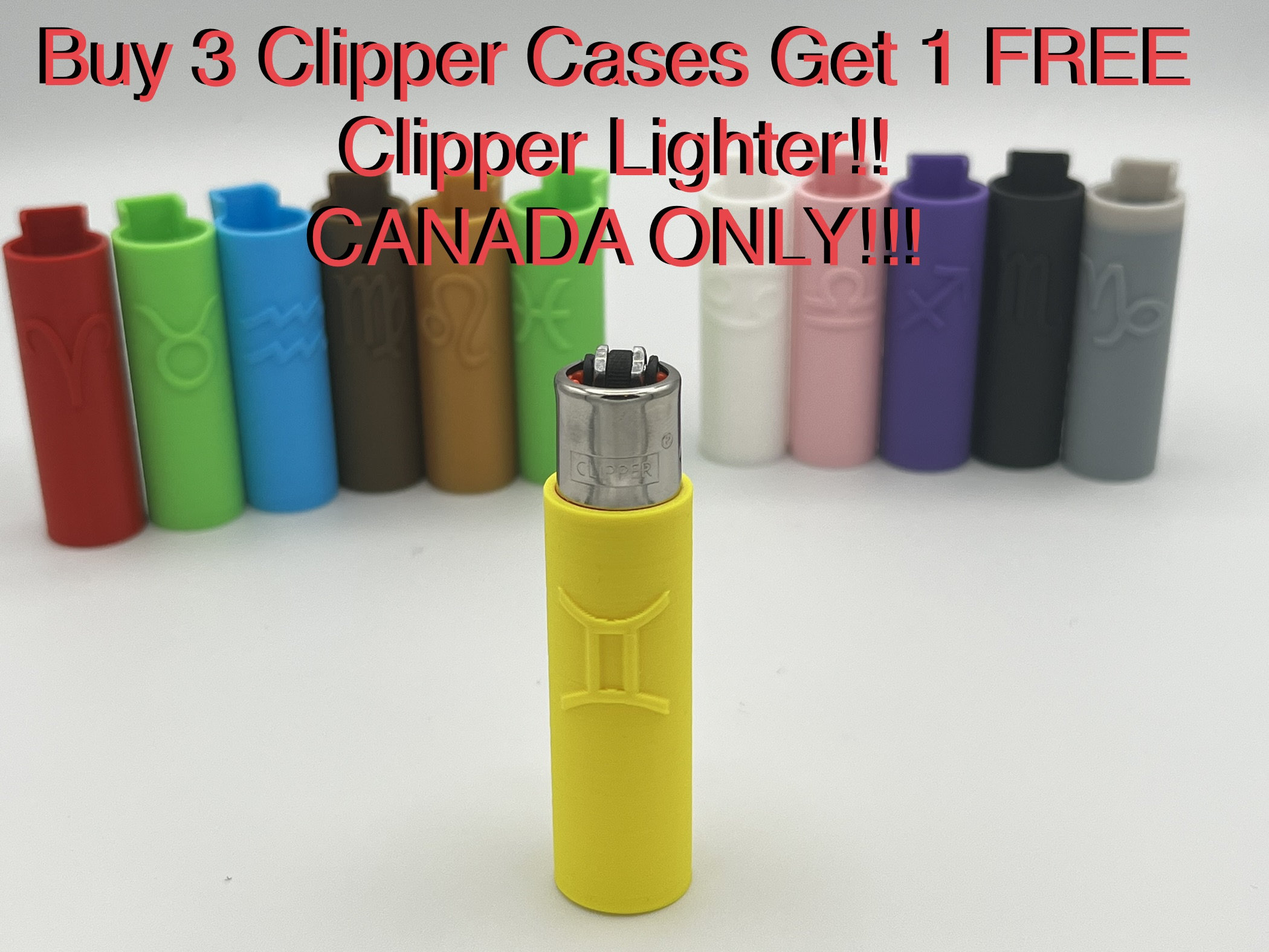 Clipper Zodiac Lighter Case / Glow in the Dark / Zodiac 