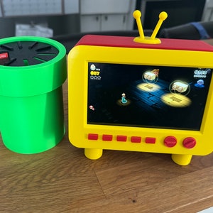 Soporte de tubo verde para juegos de interruptor / Soporte de juego de interruptor de tubería Warp / Soporte de juego de interruptor / Soporte de juego de interruptor giratorio / Almacenamiento de juegos de interruptor