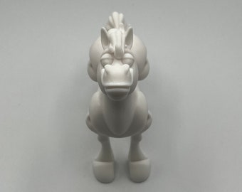Flexi Horse / Flexi Pegasus / Flexi Unicorn / Flexi Alicorn / Fidget Toy / Removable Accessories / Articulating Horse / 4 Styles Available /