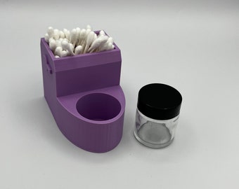 Iso Toilet / Cotton Swab Holder / Iso Jar / Cotton Swab Display / Qtip Holder
