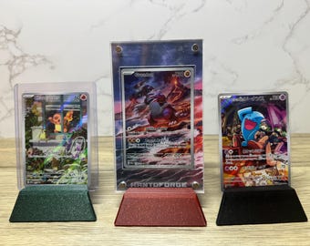 Support / Présentoir Pour Cartes Toploader (Pokémon, Yu-Gi-Oh!, Magic) – Lot X5 Ou X10 – Neuf Fabriqué En France