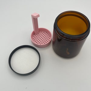 Terp Pearl Cleaner V2 (8oz) / Glass & Quartz Cleaning Jar / ISO Jar / Strainer / Slurper Cleaner