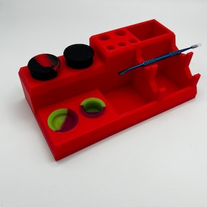 ChillTek Station / Tool Organzier / Dab Station / Q-Tip Holder / Cotton Swap Holder / Carb Cap Holder / Silicone Dish