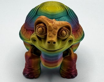 Flexi Tortoise with Removable Shell / Sandbox Tortoise / Small Item Storage / Sensory Toy / Hidden Storage / Office Gift / Desk Decoration