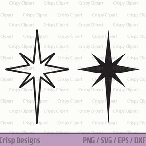 BETHLEHEM STAR STENCIL, Many Sizes, Stars Stencil, Template