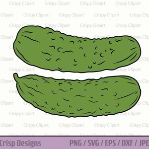 Clipart di aneto sottaceto, sottaceti a strati SVG, cibo salato, file di taglio di arte vettoriale sottaceto, cetriolo sottaceto, cetriolino, cibo conservato, sublimazione fai da te