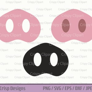 Varken snuit clipart, schattig roze varken neus SVG cut-bestand, dierlijke neus, varkens, varken vector kunst, boerderij dieren aankleden, instant digitale download