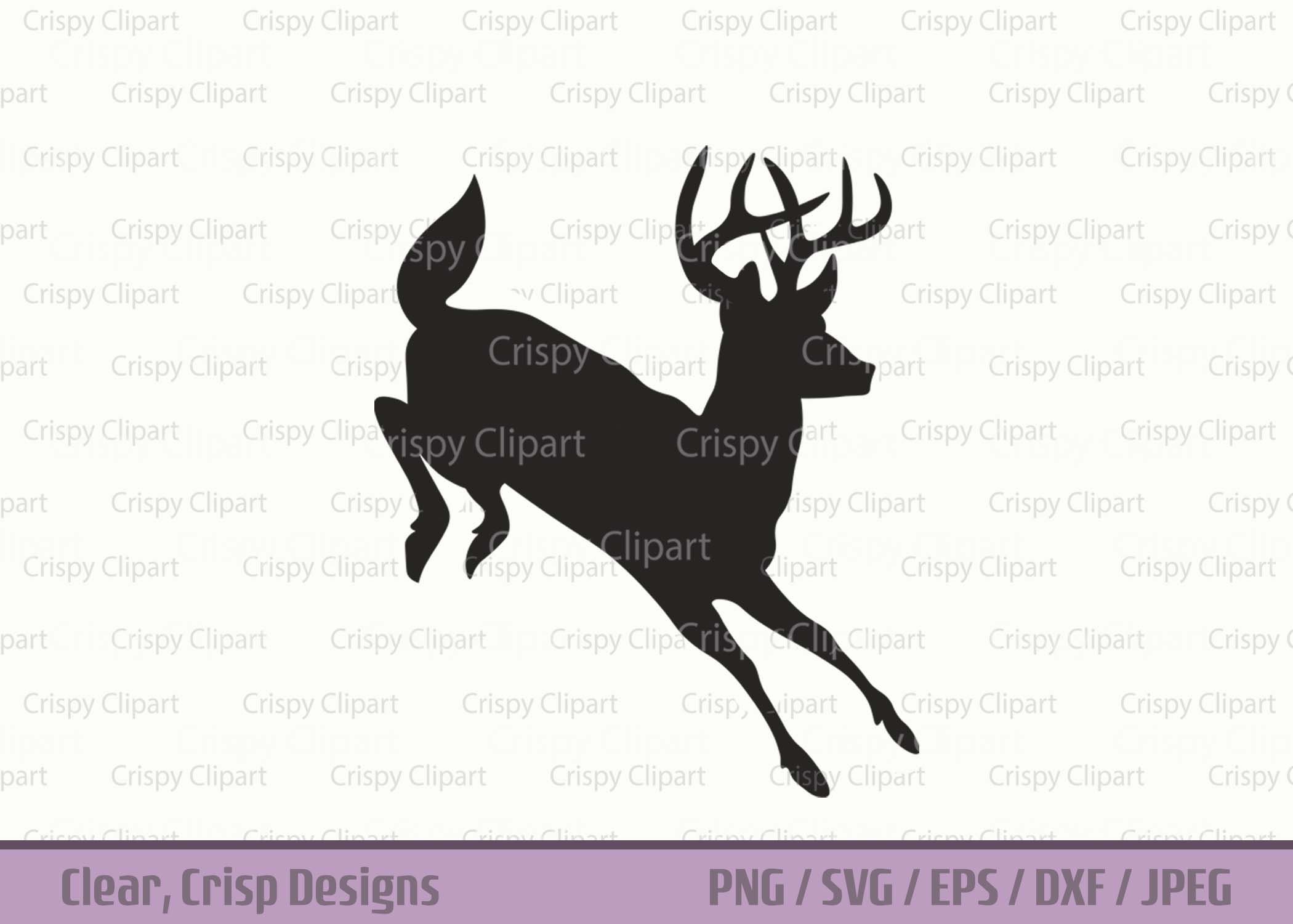 Jumping Whitetail Buck Clip Art 4,883 Running Deer Stock Photos,