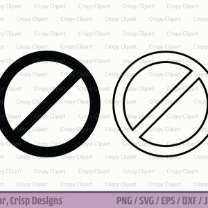 Kein Zeichen Silhouette SVG, kein Symbol Umriss, Verbotszeichen Clipart geschnitten Datei, nicht erlaubt, nicht tun, Kreis mit umgekehrtem Schrägstrich, nicht stempeln