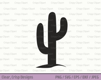 Kaktus Silhouette Clipart, Kakteen Vektorkunst, Cactaceae, Wüstenpflanzen, Stachelige Pflanzen, Sukkulenten, Saguaro-Kaktus, Sonoran-Wüste