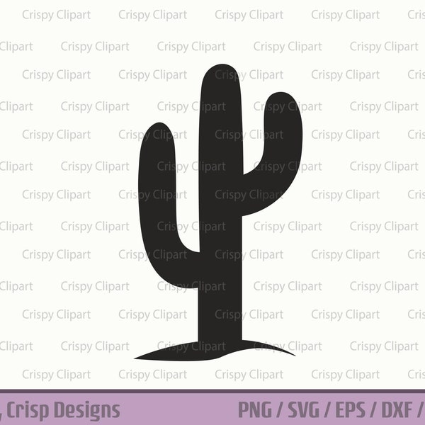 Cactus Silhouette Clipart, Cacti Vector Art, Cactaceae, Desert Plants, Spiky Plants, Succulent, Saguaro Cactus, Sonoran Desert