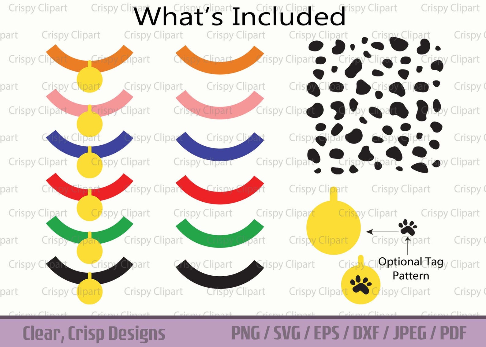 Dalmatian Spot Pattern and Collar SVG, DIY Dalmatian Halloween Costume ...