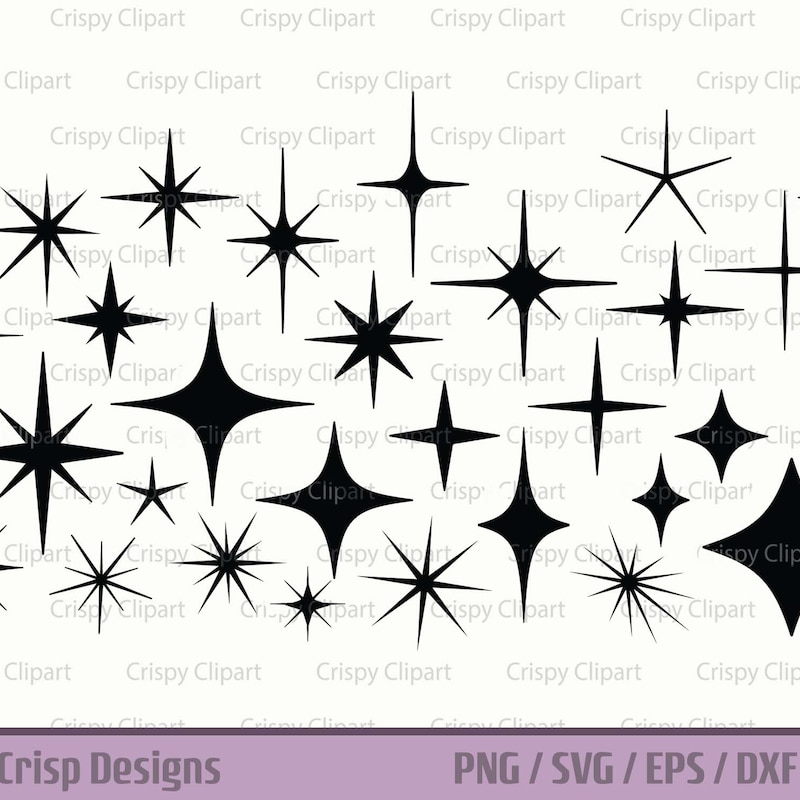 Rectangular Starburst Cut Out Star Cut Outs - Etsy